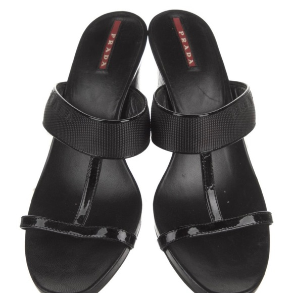 Authentic Prada T Strap Sandals, size 10, typically runs half size smaller - Picture 2 of 4